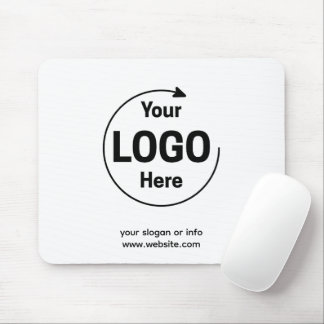 Tapis De Souris Logo | Business Corporate Company Branded White 