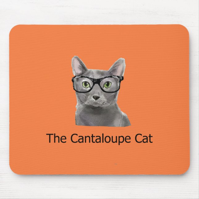 Tapis De Souris Logo Chat Cantaloupe Mousepad (Devant)
