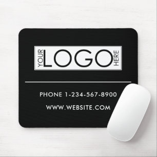 Tapis De Souris Logo Commercial Professionnel Coordonnées Simple
