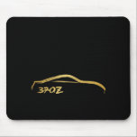Tapis De Souris Logo de course de brosse d'or de Fairlady 370z<br><div class="desc">Nissan 370z Mousepad</div>