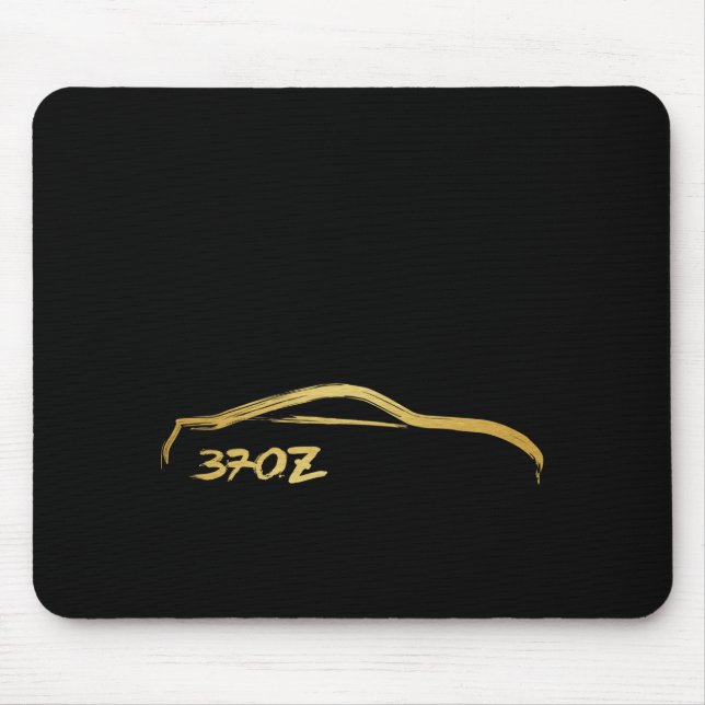 Tapis De Souris Logo de course de brosse d'or de Fairlady 370z (Devant)