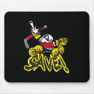 Tapis De Souris Logo de gardien de but de hockey avec petites arrê