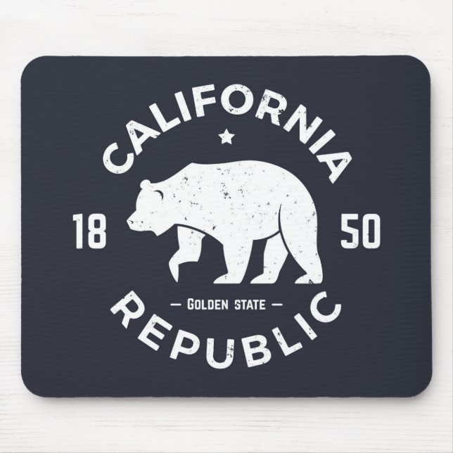 Tapis De Souris Logo | de la Californie le Golden State (Devant)