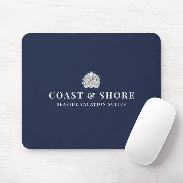Tapis De Souris Logo de la marque Coquillages côtiers (Avec souris)