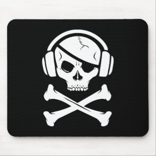 Tapis De Souris Logo de la piraterie anti-RIAA de pirate de