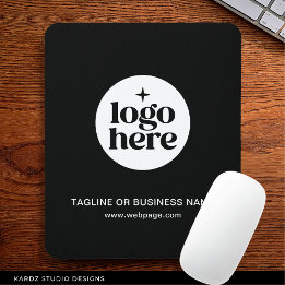 Tapis De Souris Logo de l'entreprise Black Business en texte perso