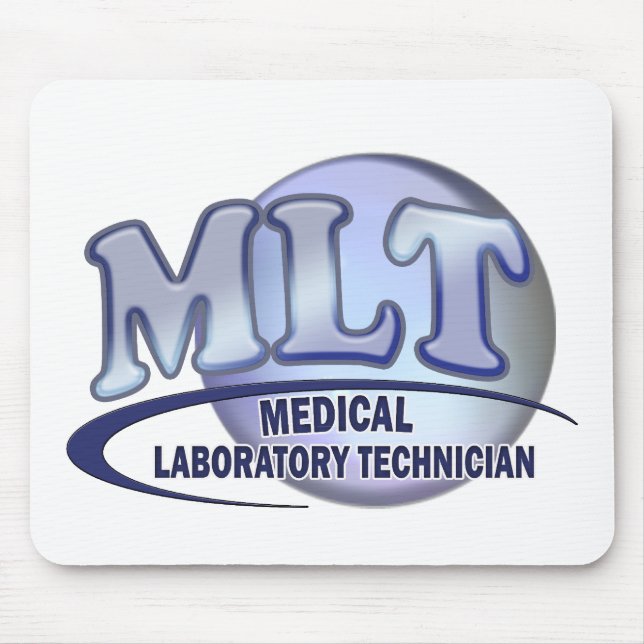 Tapis De Souris LOGO de MLT FunBlue - TECHNICIEN DE LABORATOIRE (Devant)