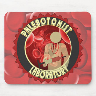 TAPIS DE SOURIS LOGO DE SANG DE PHLEBOTOMIST