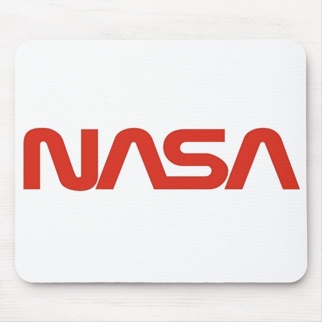 Tapis De Souris Logo de ver rouge de la NASA (Devant)