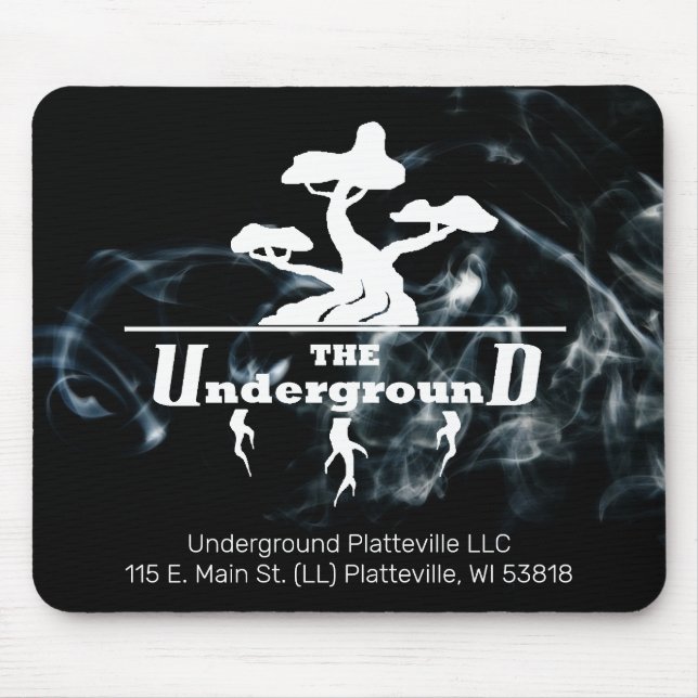 Tapis De Souris Logo d'entreprise et informations avec Arrière - p (Devant)