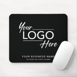 Tapis De Souris Logo d'entreprise moderne noir