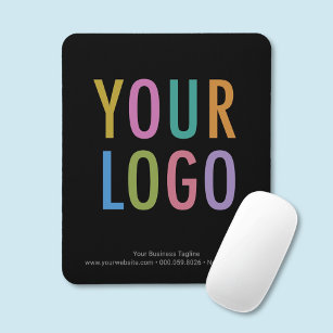 Tapis De Souris Logo d'entreprise personnalisé Black Mouse Pad pro