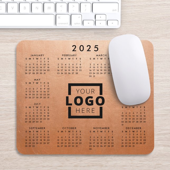 Tapis De Souris Logo d'entreprise personnalisé Calendrier Entrepri (Créateur téléchargé)