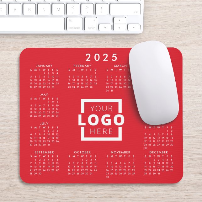 Tapis De Souris Logo d'entreprise personnalisé Calendrier Entrepri (Créateur téléchargé)