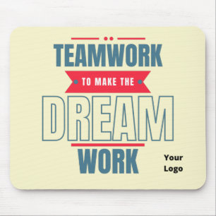 Tapis De Souris Logo d'entreprise personnalisé Team Motivational M