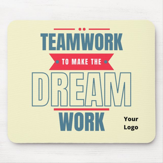 Tapis De Souris Logo d'entreprise personnalisé Team Motivational M (Devant)