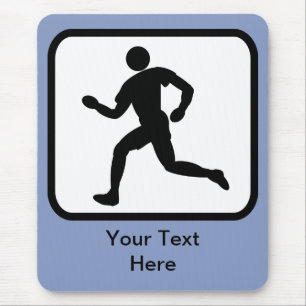 Tapis De Souris Logo du coureur personnalisable