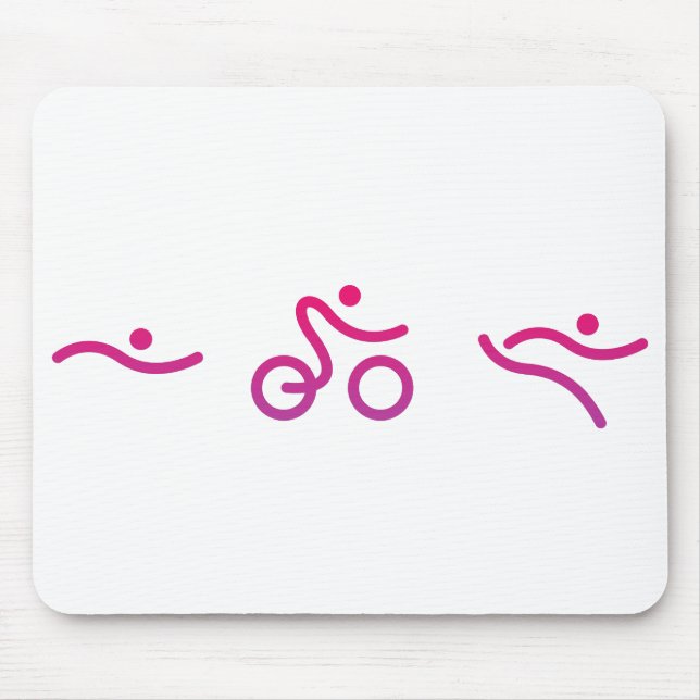 Tapis De Souris Logo du triathlon (Devant)