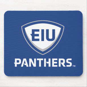 Tapis De Souris Logo Eastern Illinois Panthers Shield & Wordmark