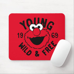 Tapis De Souris Logo Elmo Skate - Jeune, Sauvage et Libre 1969