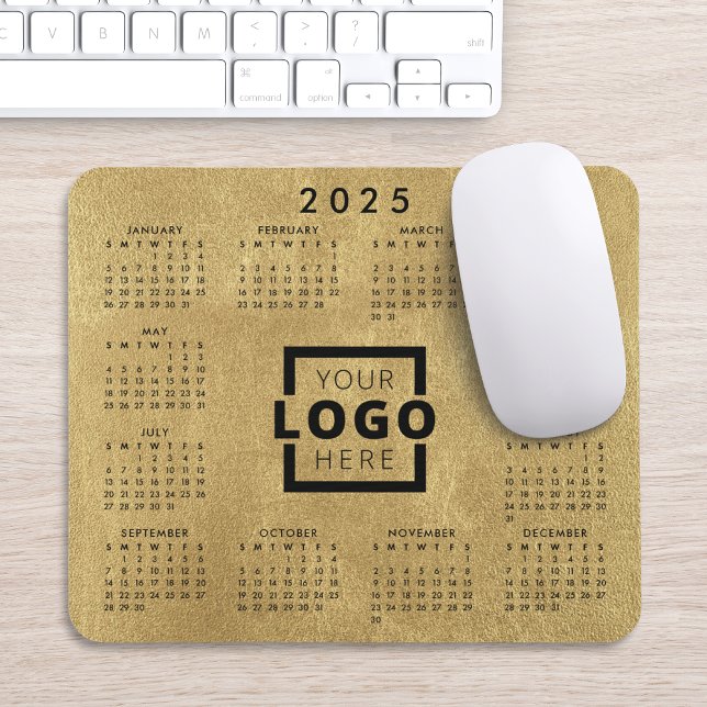 Tapis De Souris Logo Entreprise 2025 personnalisé Calendrier (Créateur téléchargé)