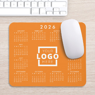 Tapis De Souris Logo Entreprise 2026 personnalisé Calendrier
