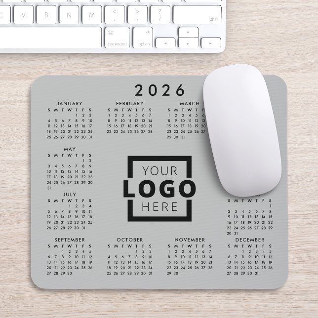 Tapis De Souris Logo Entreprise 2026 personnalisé Calendrier (Créateur téléchargé)