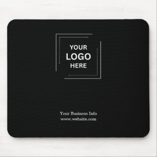 Tapis De Souris Logo Entreprise Société Marque Noir Corporate