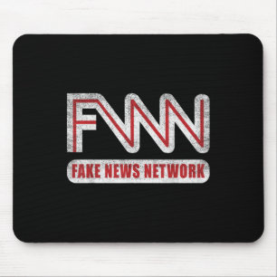 Tapis De Souris Logo Fnn Fake News Network Drôle Blague Politique