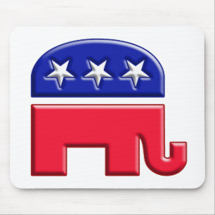 Tapis De Souris Logo GOP Elephant