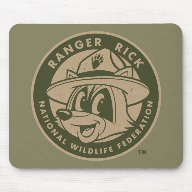 Tapis De Souris Logo kaki de Rick de garde forestière de Rick | de (Devant)