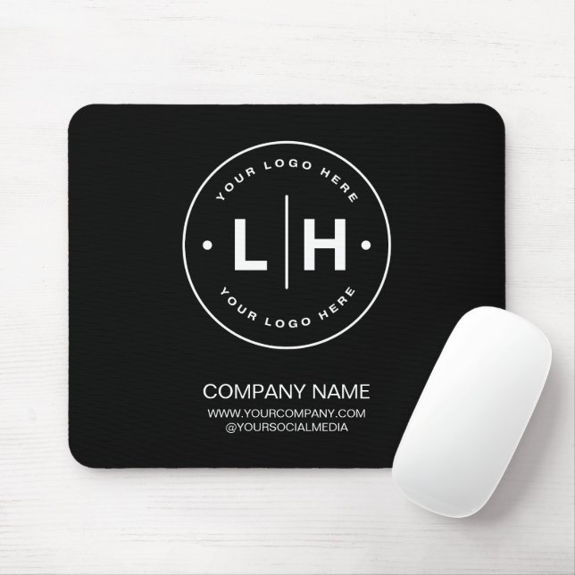 Tapis De Souris Logo Moderne Personnalisé (Avec souris)