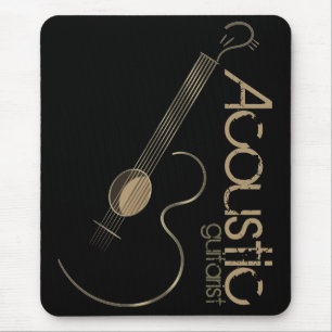 Tapis De Souris Logo Mousepad de guitare acoustique