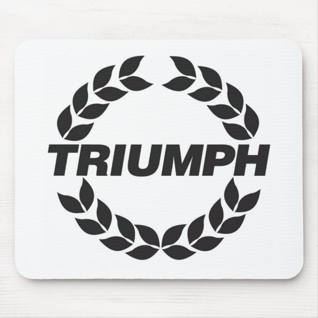 Tapis De Souris Logo Mousepad de Triumph de guirlande (Devant)