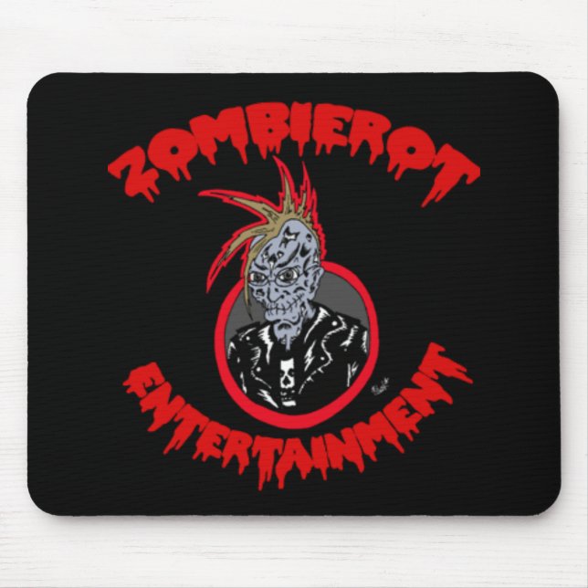 Tapis De Souris Logo Mousepad de Xtoph" Zombierot "de zombi (Devant)