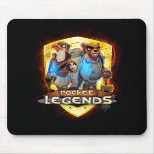 Tapis De Souris Logo Mousepad d'or de légendes de poche