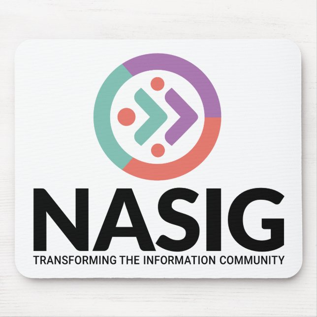 Tapis De Souris logo NASIG blanc (Devant)