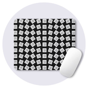 Tapis De Souris Logo ou motif d'image unique Noir (modifiable)