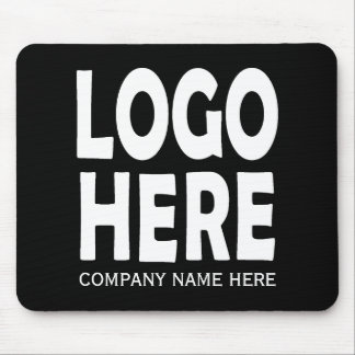 Tapis De Souris Logo personnalisé d'entreprise blanche moderne
