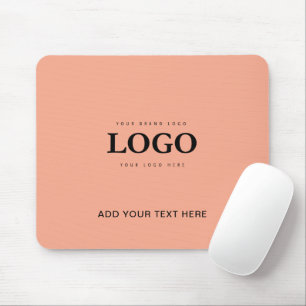 Tapis De Souris Logo personnalisé Entreprise du texte