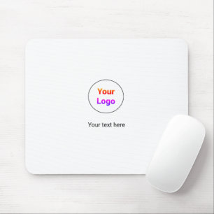 Tapis De Souris Logo personnalisé simple et élégant ici société
