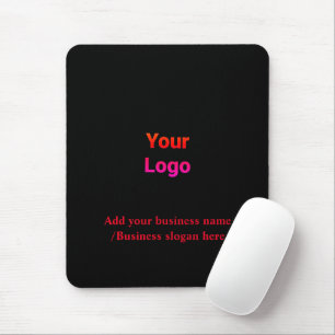 Tapis De Souris Logo personnalisé simple et élégant ici souris d'e