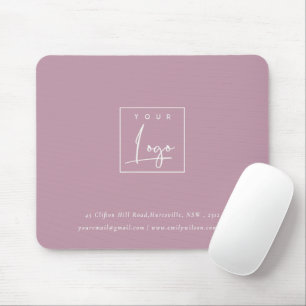 Tapis De Souris Logo promotionnel personnalisé simple et rose somb