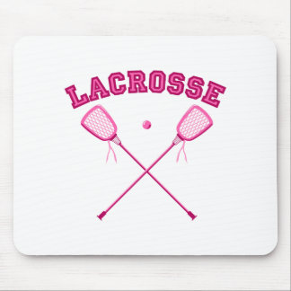 Tapis De Souris Logo rose de lacrosse