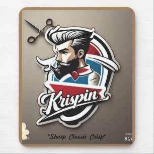 Tapis De Souris "Logo Stylish Barber Shop"