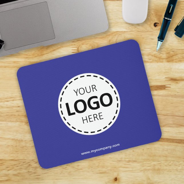 Tapis De Souris Logo Télécharger Moderne Simple Bleu (Créateur téléchargé)