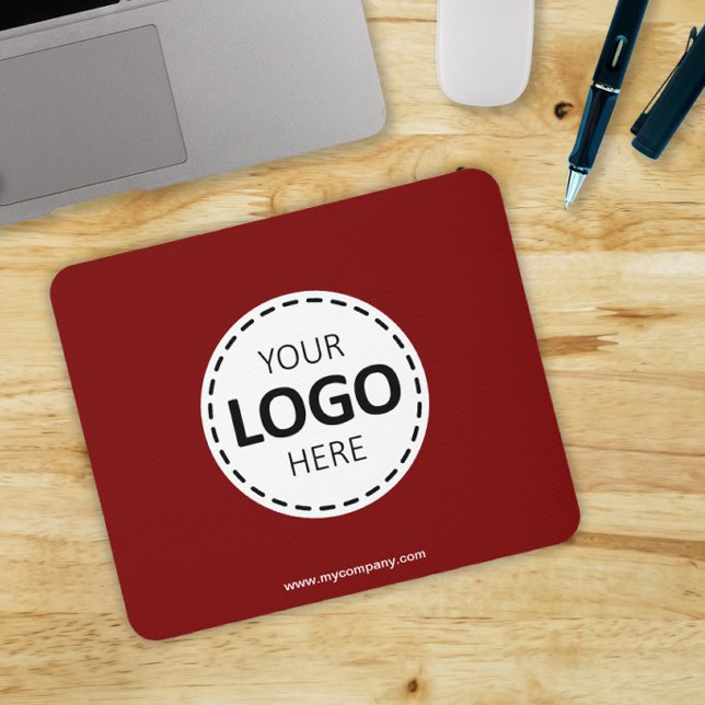 Tapis De Souris Logo Télécharger Moderne Simple Rouge (Créateur téléchargé)