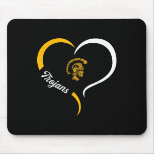Tapis De Souris Logo Trojans Carrollton Demi-Coeur Slogan Hs