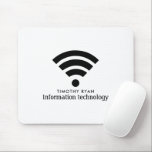 Tapis De Souris Logo Wi-Fi noir, Technologie de l'information, Ord<br><div class="desc">Logo Wi-Fi noir,  technologie de l'information,  ordinateur mousepad par le magasin Carte de visite.</div>