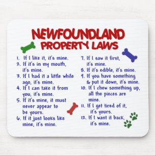 Tapis De Souris Lois 2 de propriété de TERRE-NEUVE